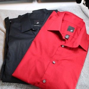 Lot of 2 mens dress shirts 15-15 1/2 neck
